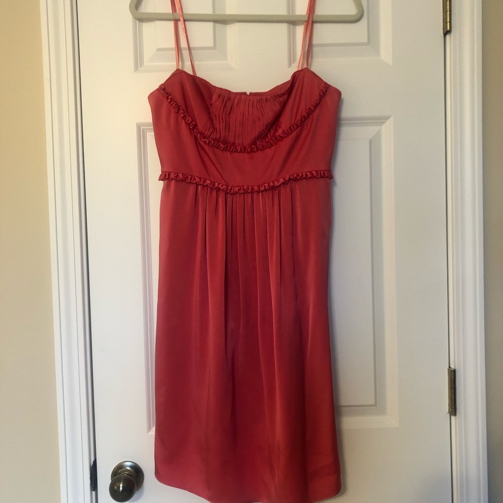 NWT BCBG Peach Strapless Cocktail dress Size 6